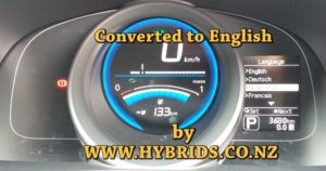 Nissan e-NV200 Dash - Japanese to 8 Languages Conversion